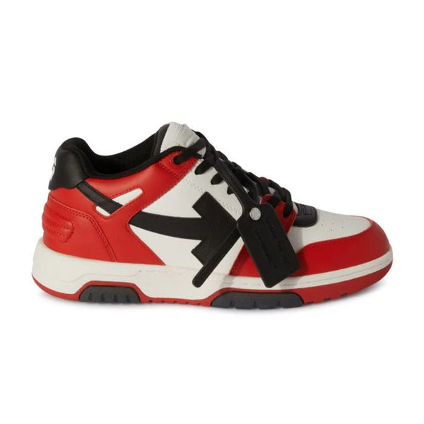 OFF-WHITE Out Of Office Low Tops Black White Red
