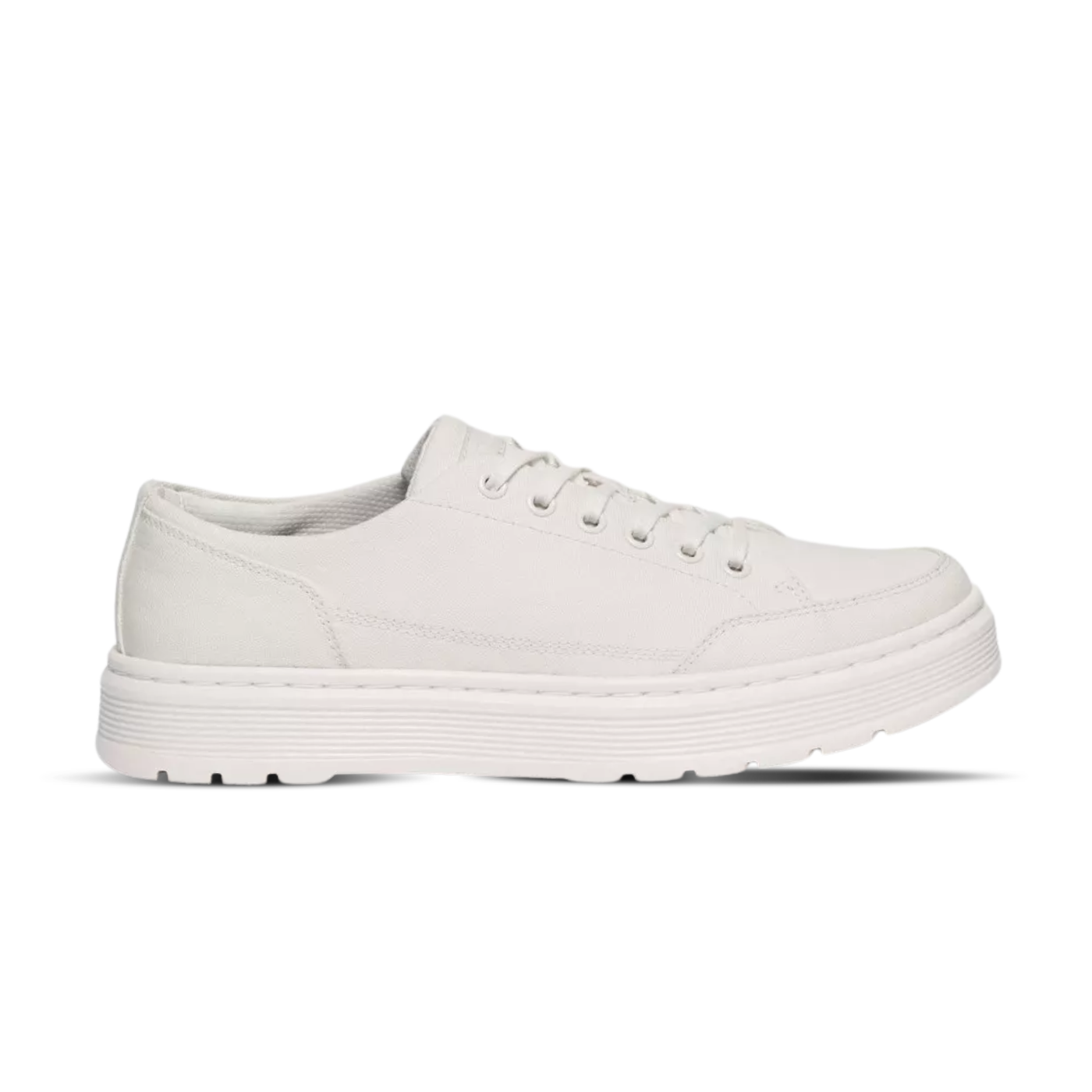 Dr Martens Brookline Canvas Casual Shoes Off White Canvas