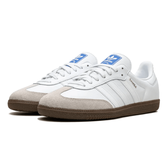 Adidas Samba Cloud White Blue Gum