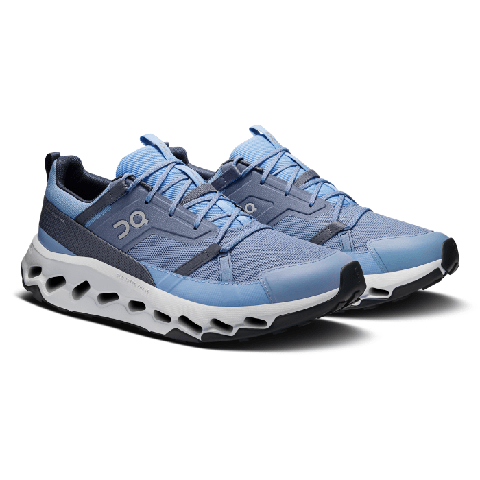 "On Running Cloudhorizon Chambray Arctic shoes by Hype Elixir – lightweight, cushioned, and durable footwear for all-terrain adventures."