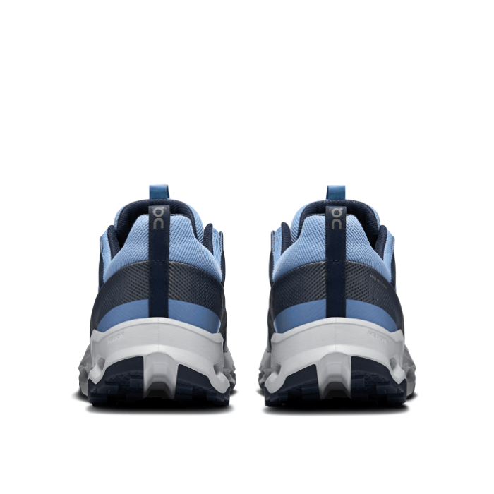 "On Running Cloudhorizon Chambray Arctic shoes by Hype Elixir – lightweight, cushioned, and durable footwear for all-terrain adventures."