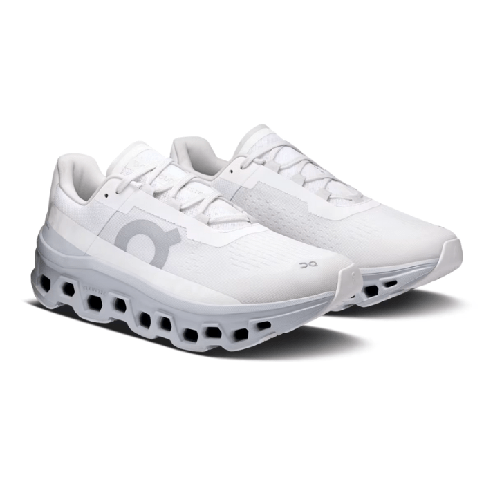 On Running Cloudmonster White Glacier offers maximum cushioning and support with a sleek white glacier design. Shop on hypeelixir.com