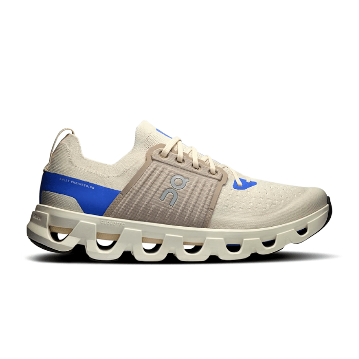 Lightweight and responsive, the On Running Cloudswift 4 in Cream Cobalt is built for urban runners. Shop on hypeelixir.com