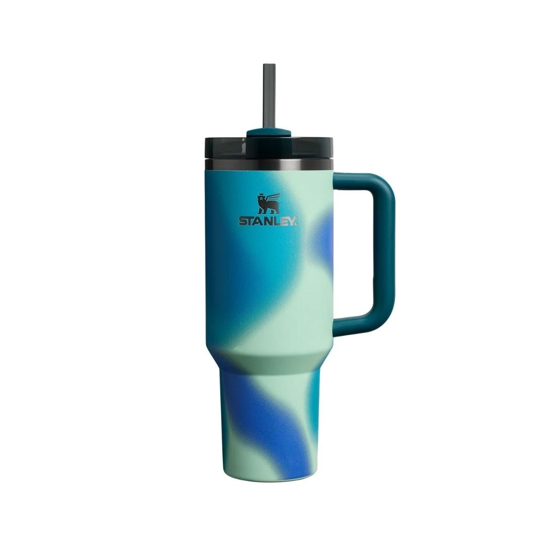 Stanley New Frequency Quencher H2.0 FlowState™ Tumbler | 40 OZ Coastal Teal Motion