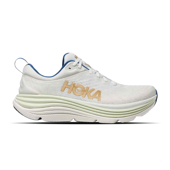 Hoka Gaviota 5 Frost Gold offers plush stability, premium cushioning & sleek style for long runs. Shop on hypeelixir.com.