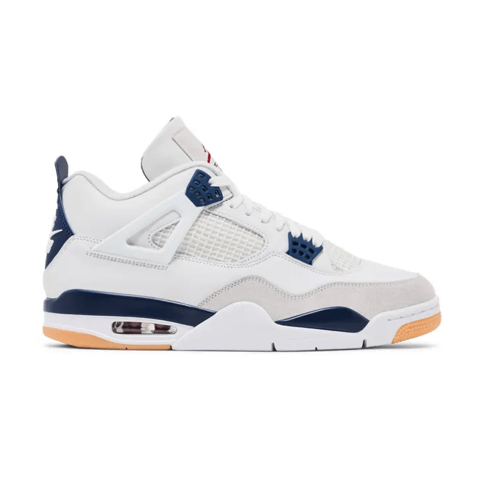 Jordan 4 Retro SB Navy blends skate-ready comfort with iconic style in a bold navy colorway.
Shop on HypeElixir.com.