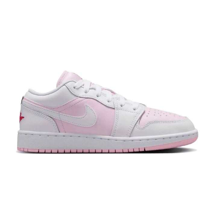 Jordan 1 Low Pink Foam Fire Red White (GS)
