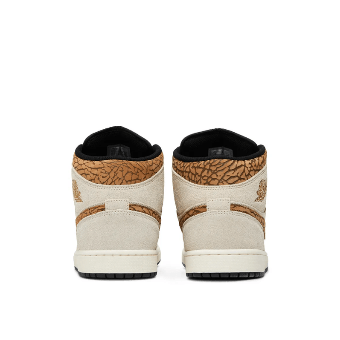 Elevate your sneaker game with Nike Jordan 1 Mid SE Brown Elephant—classic design meets wild detail. Shop on hypeelixir.com.