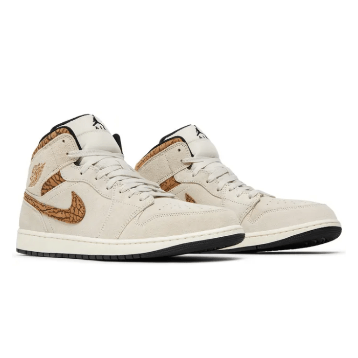 Bold and timeless, the Nike Jordan 1 Mid SE Brown Elephant delivers unique texture and premium comfort. Shop on hypeelixir.com.