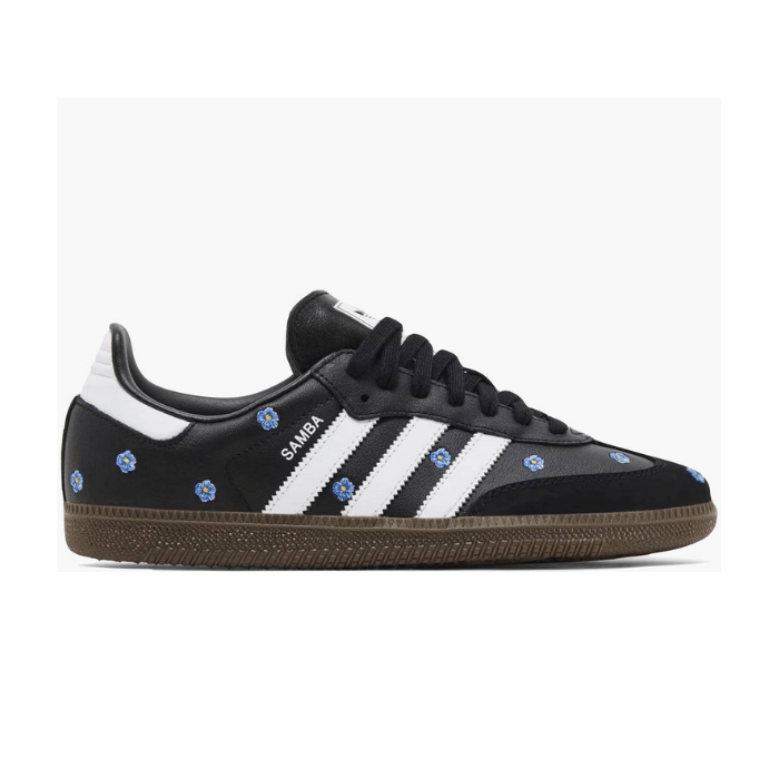 Adidas Samba Women's in Light Blue Floral and Core Black – stylish, timeless, and sporty.
Shop on HypeElixir.com.