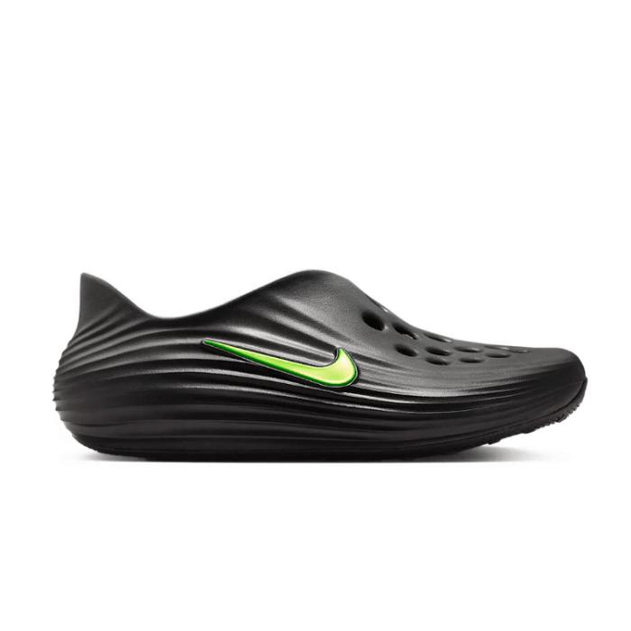Nike ReactX Rejuven8 in Black Cool Grey Volt blends comfort and energy return with bold style. Shop now at hypeelixir.com