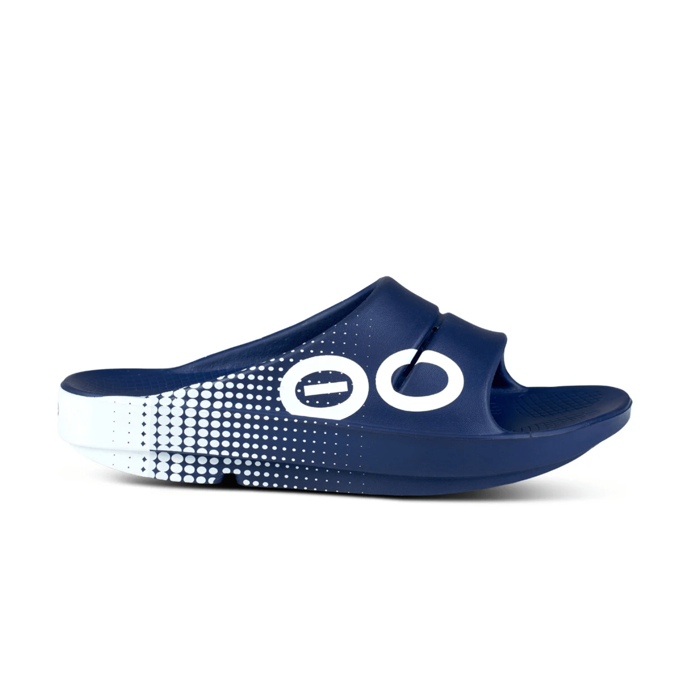 Oofos OOahh Sport Slide Sandal Navy