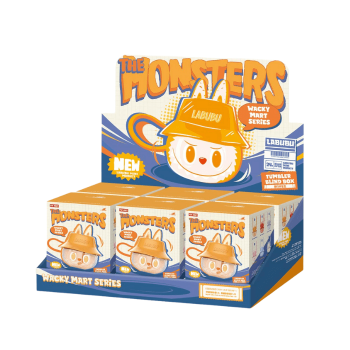 Pop Mart Labubu The Monsters Wacky Mart Series Tumbler Blind Box Sealed Case (6 Blind Box)