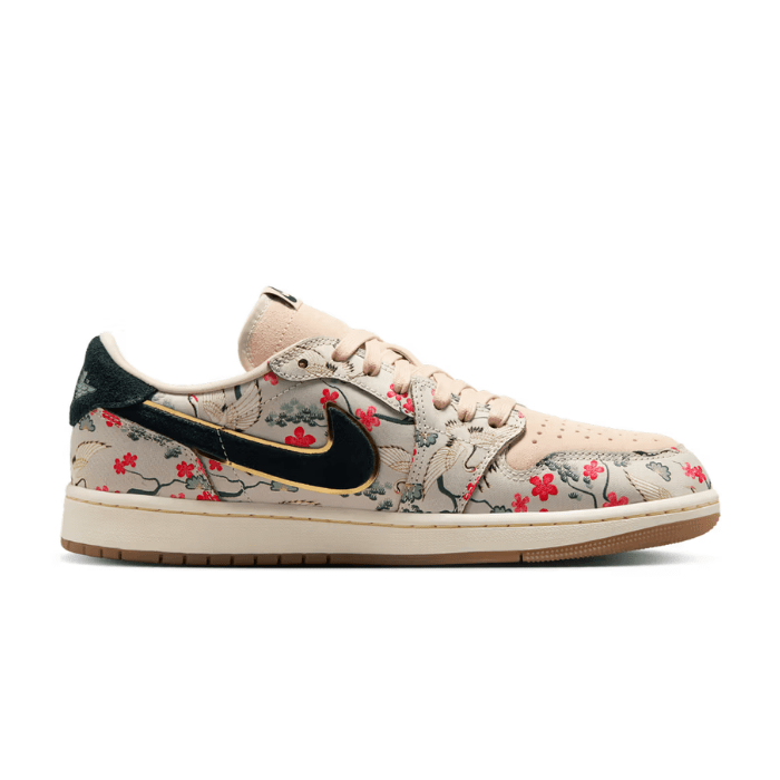 Jordan 1 Retro Low OG Rui Hachimura Oatmeal features premium suede and earthy tones inspired by Japanese roots. Shop on HypeElixir.com.