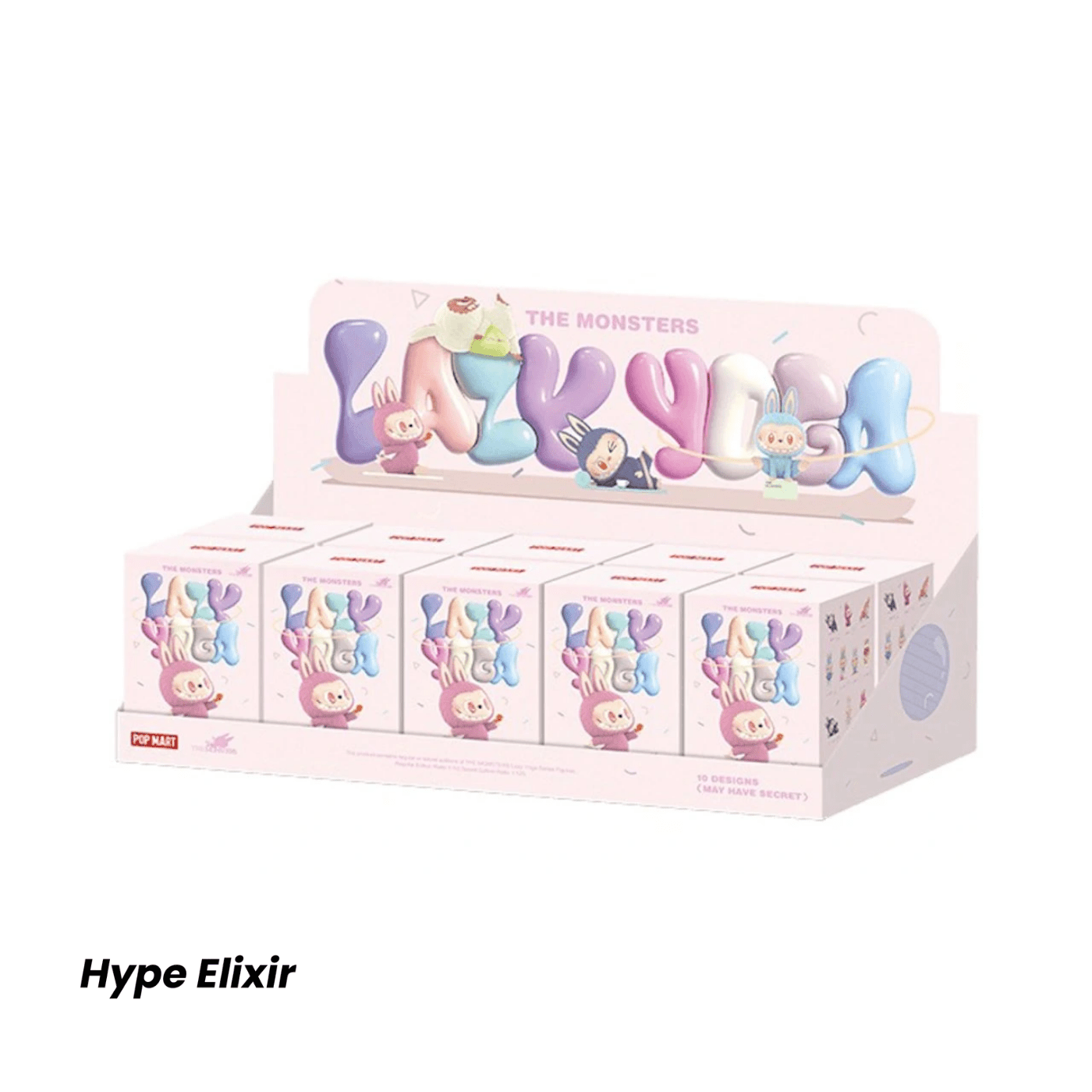 Pop Mart Labubu The Monsters Lazy Yoga Series Figures Sealed Case (10 Blind Box)