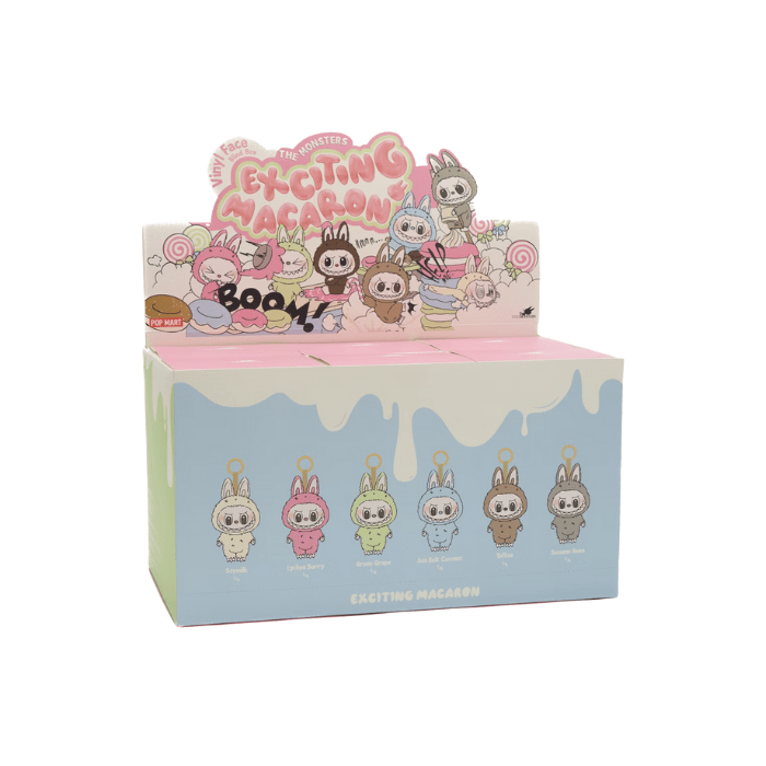 Pop Mart Labubu The Monsters Exciting Macarons Vinyl Face Sealed Case