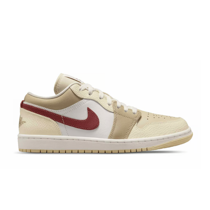 Air Jordan 1 Low Women's Light Khaki Red Sepia