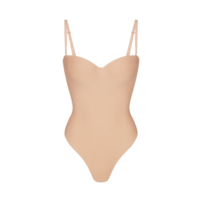 Skims Body Underwire Thong Bodysuit Clay