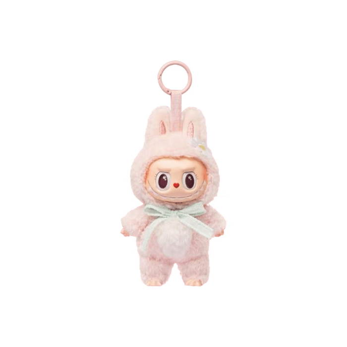 Cute and collectible Pop Mart Labubu Mokoko vinyl plush keychain with sweet design and charm.
Shop on HypeElixir.com