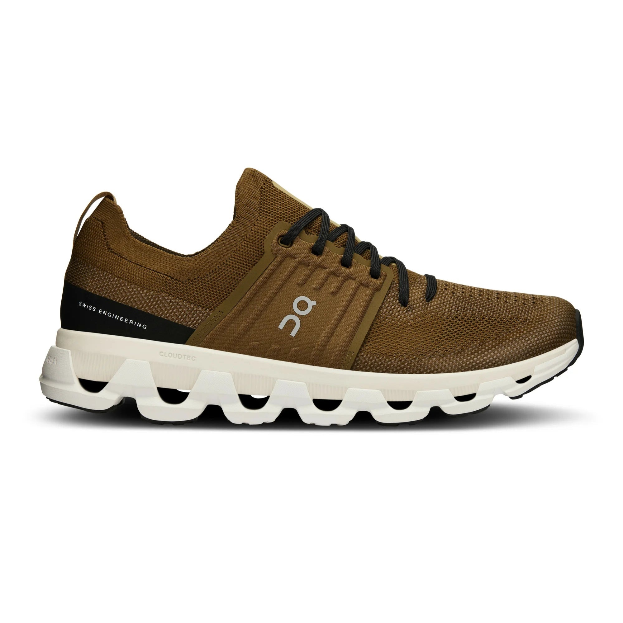 On Running Cloudswift 3 Hunter Safari sneakers offer superior comfort and cushioning with a bold design, perfect for outdoor adventures. Shop at HypeElixir.com.