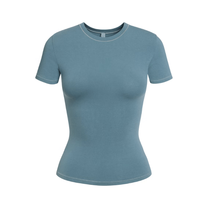 Skims Cotton Jersey T-Shirt Kyanite