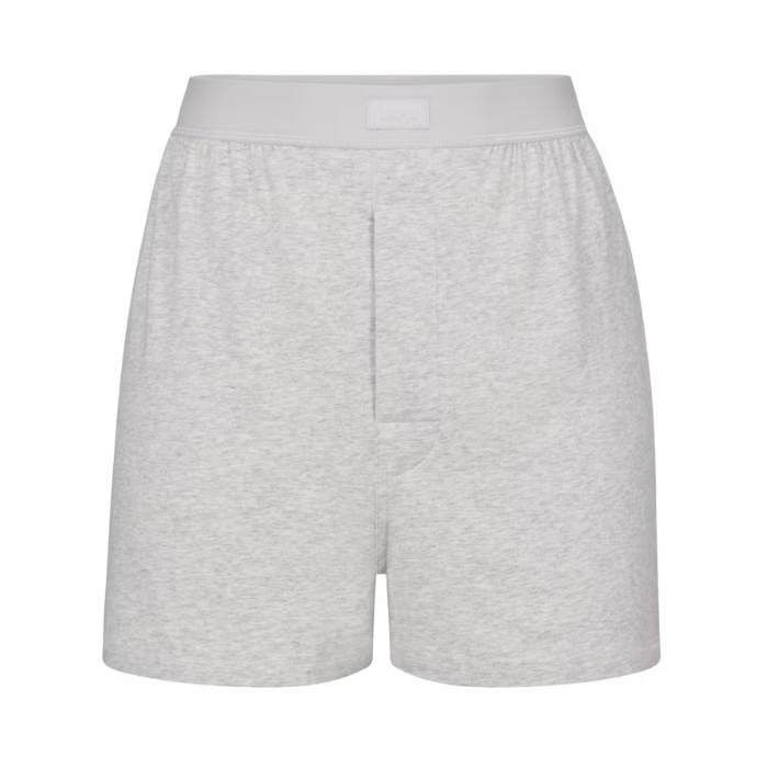 Skims Boyfriend Loose Boxer Light Heather Grey