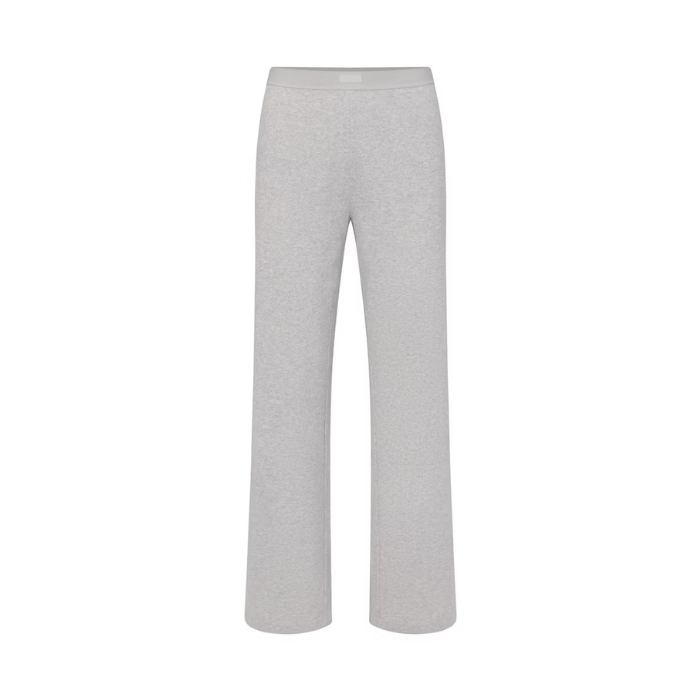 Skims Cotton Rib Pant Light Heather Grey