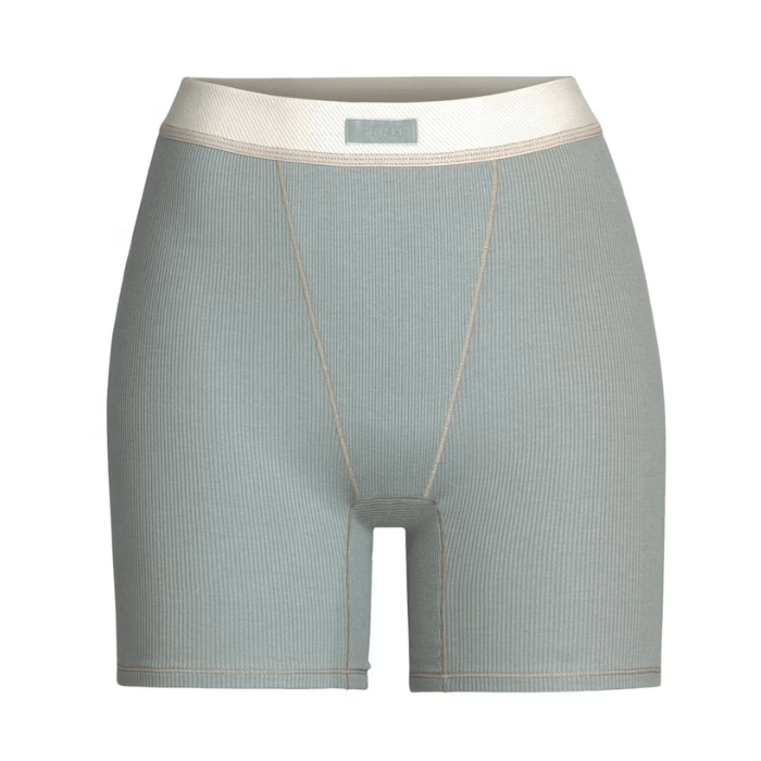Skims Cotton Rib Boxer Mineral