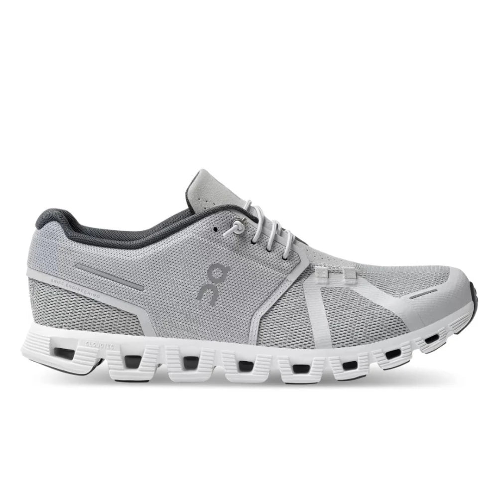 Sleek and lightweight, the On Running Cloud 5 Glacier White offers all-day comfort and style. Shop now on HypeElixir.com.