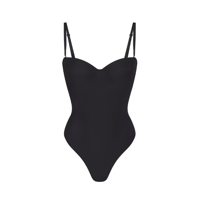 Skims Body Underwire Thong Bodysuit Onyx