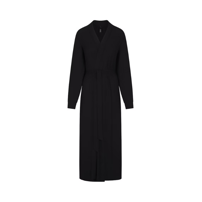 Skims Soft Lounge Long Robe Onyx