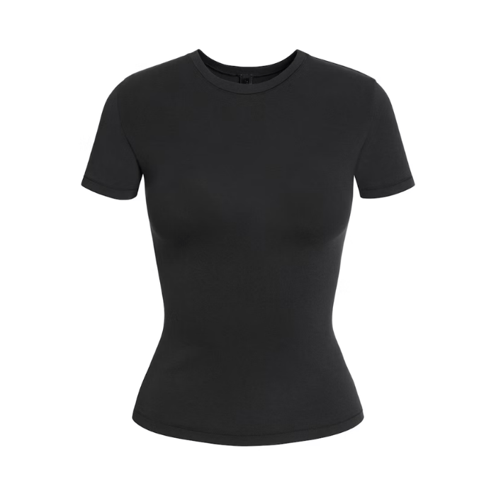 Skims Cotton Jersey T-Shirt Soot
