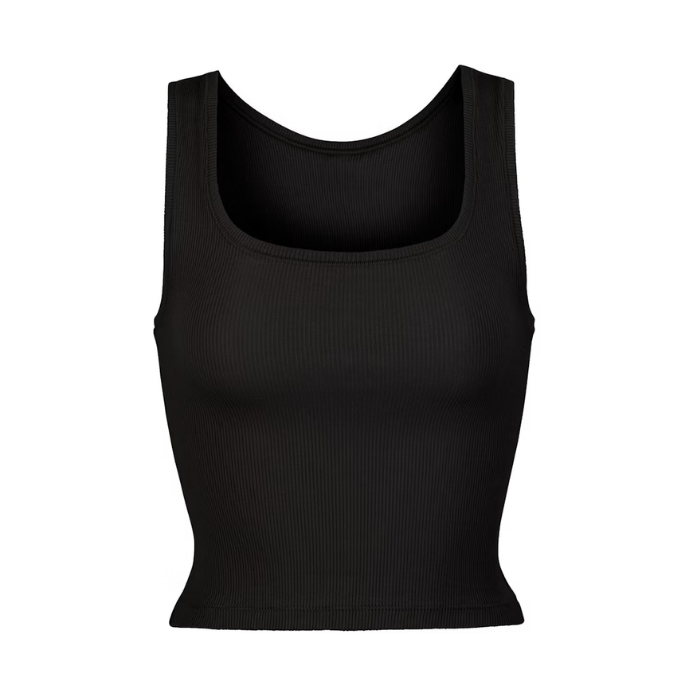 Skims Cotton Rib Tank Soot