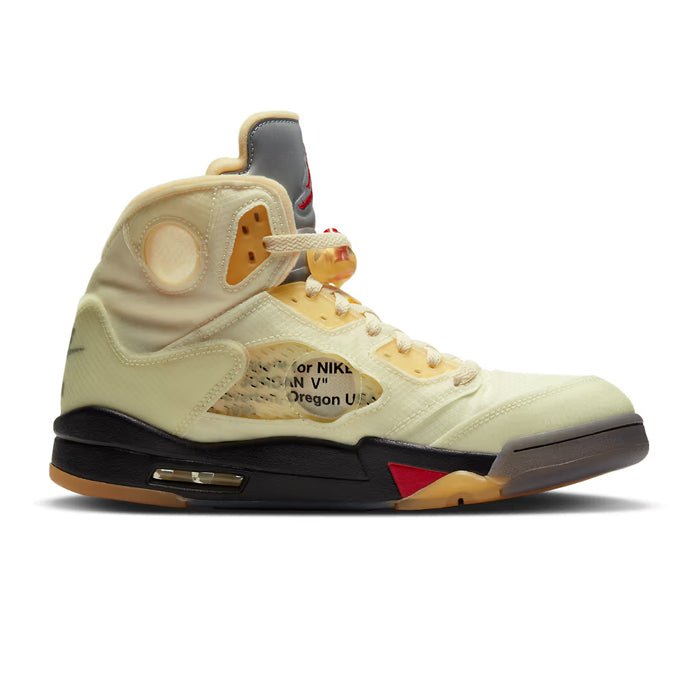 Off-White x Air Jordan 5 SP 'Sail' - HYPE ELIXIR one stop destination for authentic hype sneakers