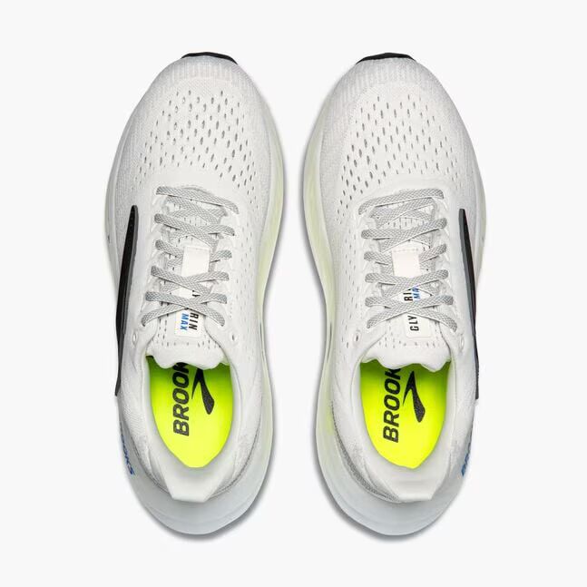 "Brooks Running Glycerin Max Grey/Black/Nightlife sneakers by Hype Elixir – cushioned, lightweight running shoes offering superior comfort, support, and visibility."