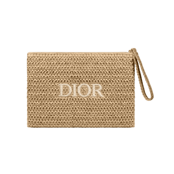 Dior Raffia Clutch