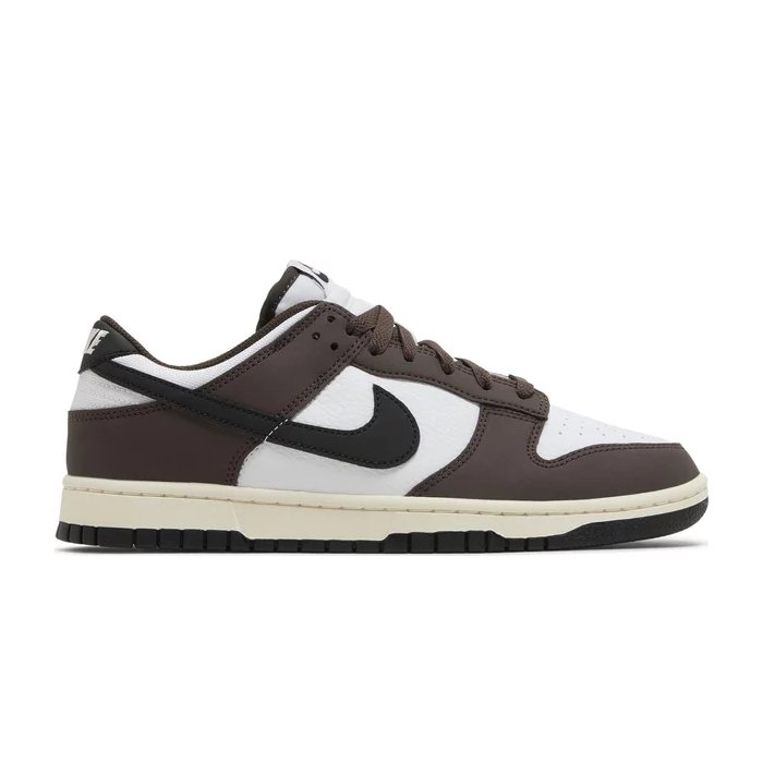 Sleek and sustainable, the Dunk Low Next Nature Baroque Brown blends earth tones with eco design. Shop now on hypeelixir.com