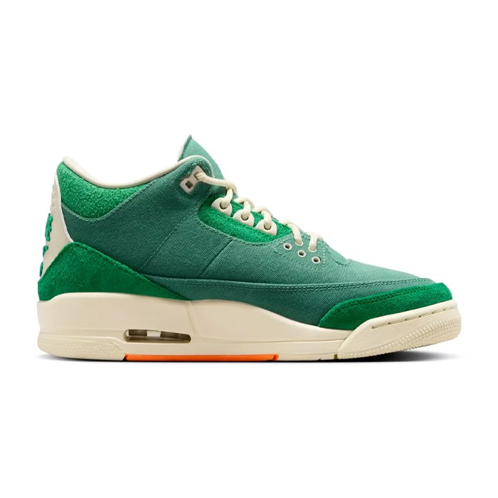Jordan 3 Retro SP Nina Chanel Abney Bicoastal blends iconic design with artistic flair in green suede. Shop on hypeelixir.com