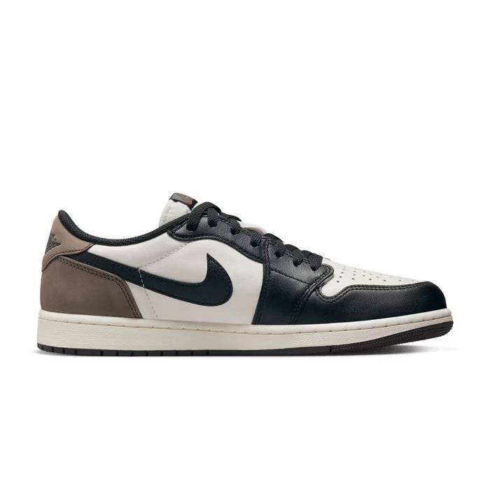 Jordan 1 Retro Low OG Mocha features a clean mocha-brown palette with classic detailing. Shop now on HypeElixir.com.