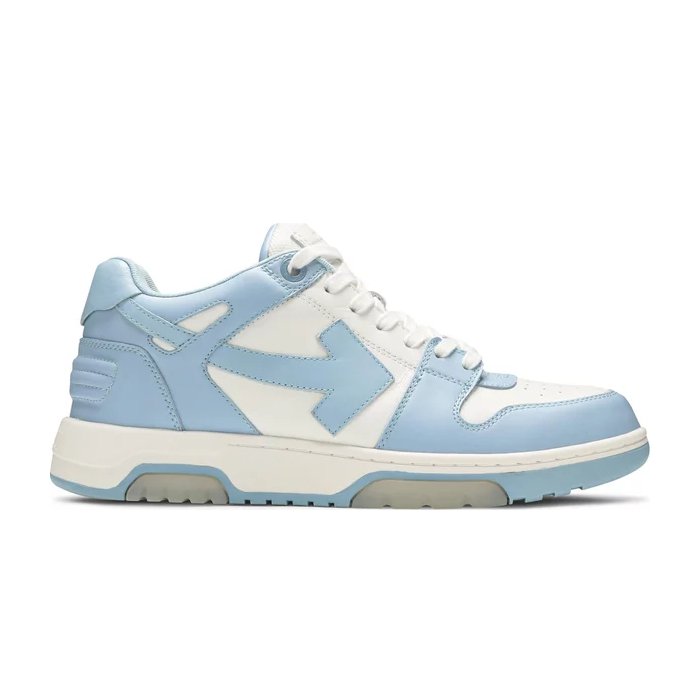 Off-White Out Of Office Calf Leather White Baby Blue