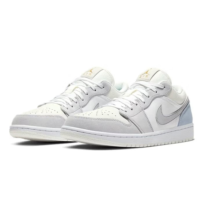 Air Jordan 1 Low Paris blends elegance with iconic Jordan style in subtle blue and grey tones. Shop on HypeElixir.com