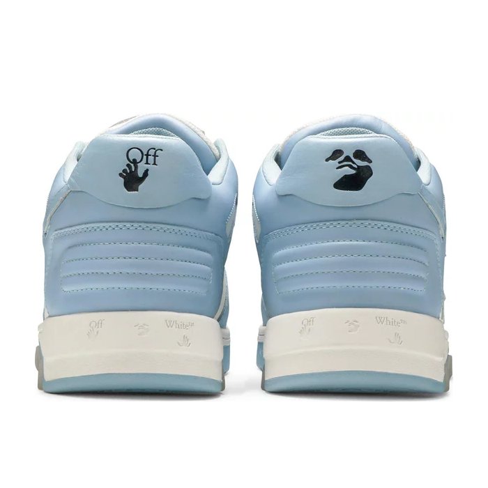 Off-White Out Of Office Calf Leather White Baby Blue - HYPE ELIXIR