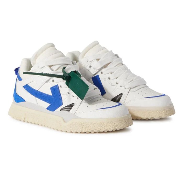 OFF-WHITE Sponge Mid Top White Blue - HYPE ELIXIR