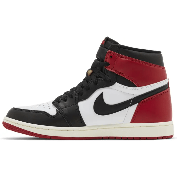 "Air Jordan 1 Retro High OG Black Toe Reimagined sneakers by Hype Elixir – iconic high-top design with a fresh take on the classic Black Toe colorway for bold style and heritage."
