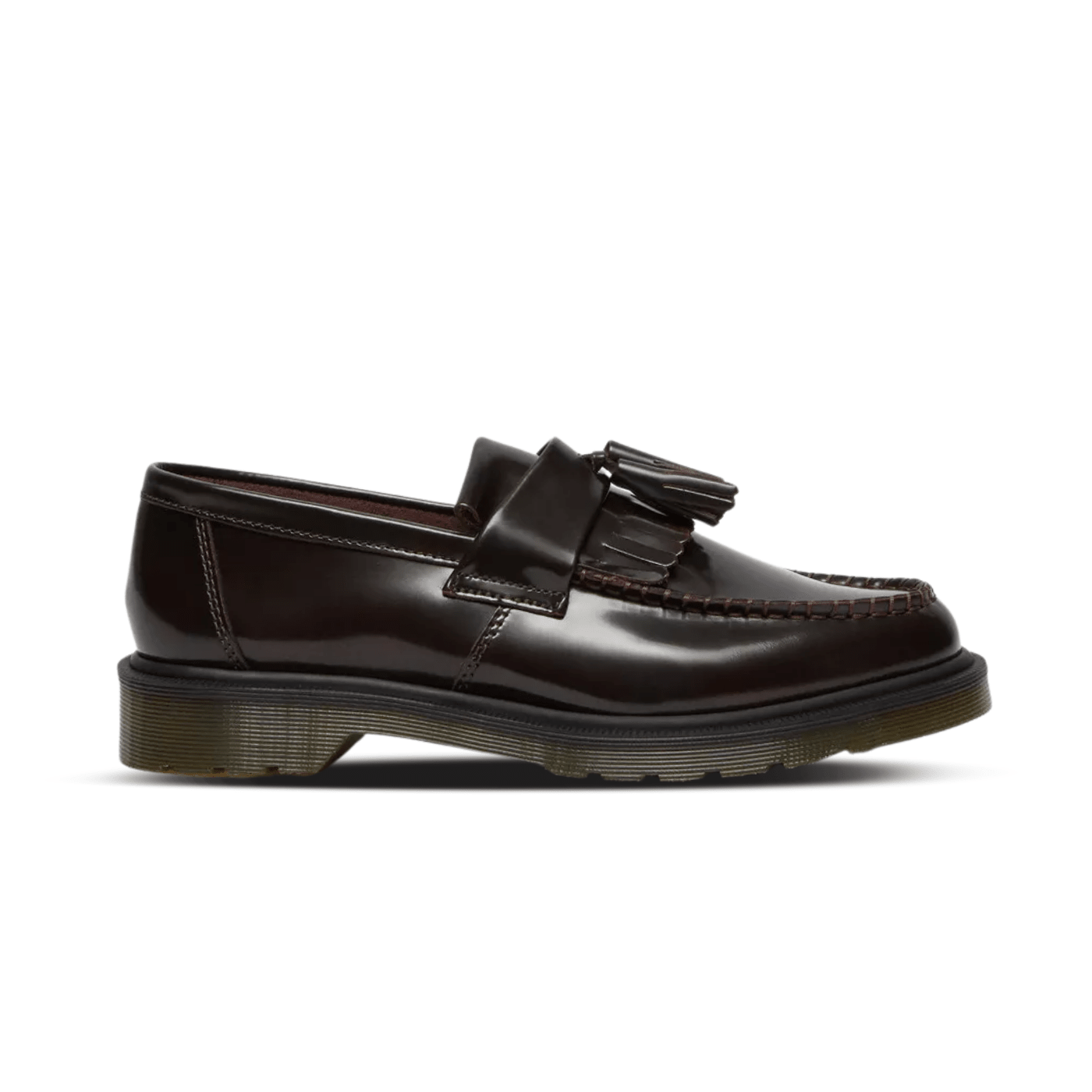Dr. Martens ADRIAN Arcadia Leather Tassel Loafers Cherry Red Arcadia