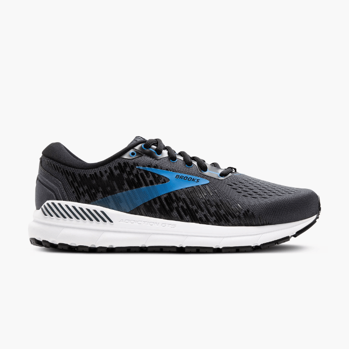 "Brooks Running Addiction GTS 15 India Ink/Black/Blue sneakers by Hype Elixir – stability-focused, cushioned running shoes offering superior comfort and support."
