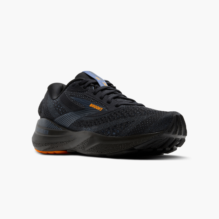 "Brooks Running Adrenaline GTS 24 Black/Peacoat/Peach sneakers by Hype Elixir – stability-focused, cushioned running shoes designed for maximum comfort, support, and style."