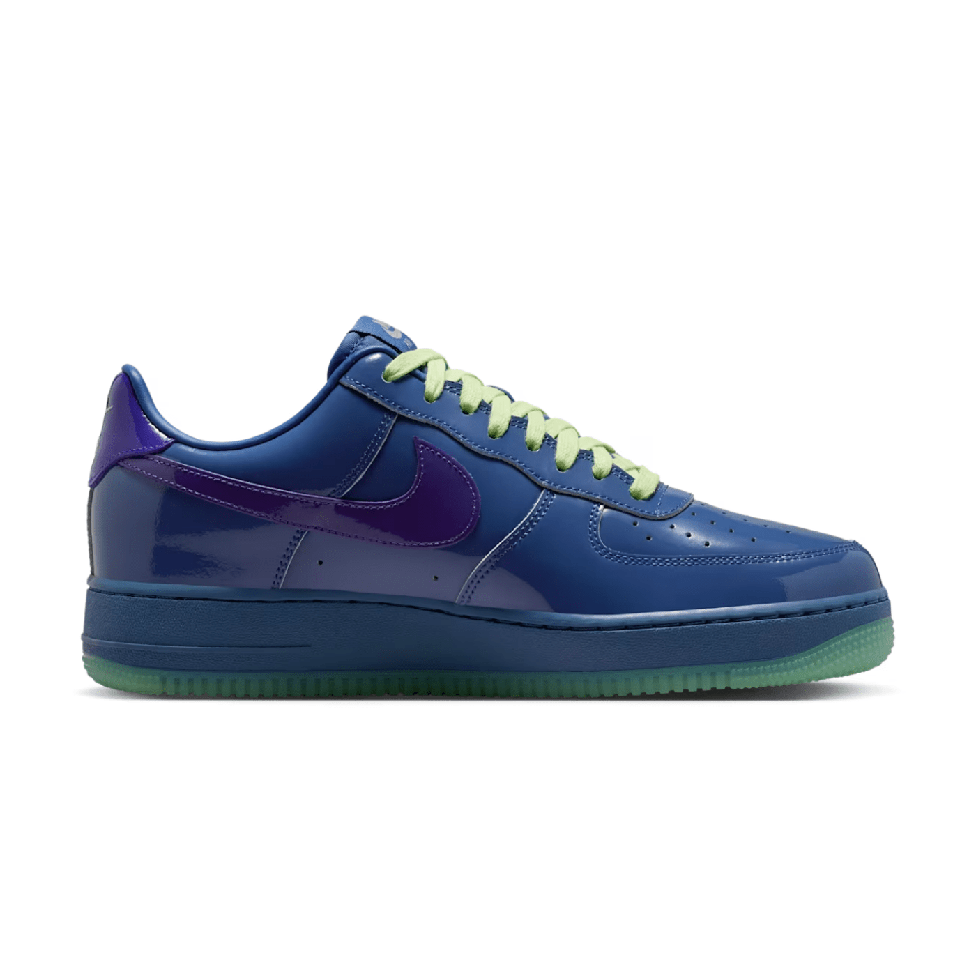 Nike Air Force 1 Low Patent Leather Mystic Navy Grape Ice