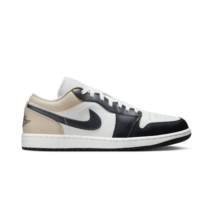 Nike Air Jordan 1 Low in Summit White, Off Noir & Rattan blends classic style with earthy tones. Shop now on HypeElixir.com.