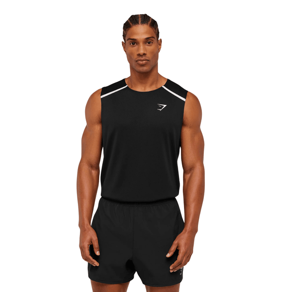 GYMSHARK Arrival Contrast Tank regular fit Black